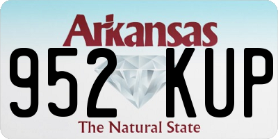 AR license plate 952KUP