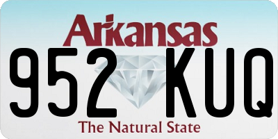 AR license plate 952KUQ