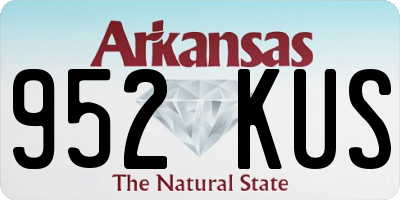 AR license plate 952KUS