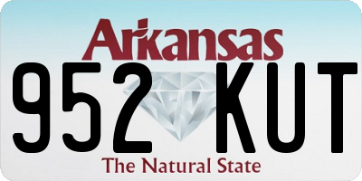 AR license plate 952KUT