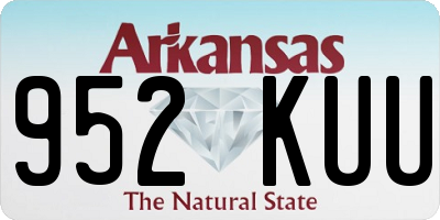 AR license plate 952KUU
