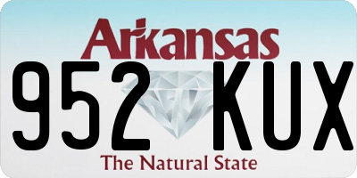 AR license plate 952KUX