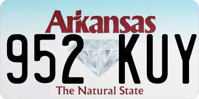 AR license plate 952KUY