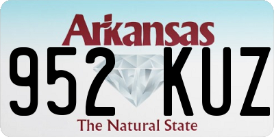 AR license plate 952KUZ