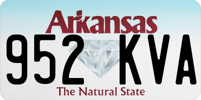 AR license plate 952KVA