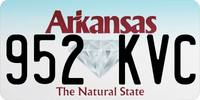 AR license plate 952KVC