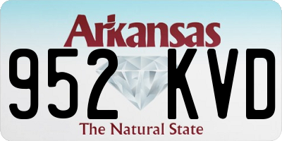 AR license plate 952KVD