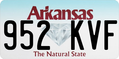 AR license plate 952KVF