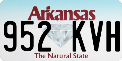 AR license plate 952KVH