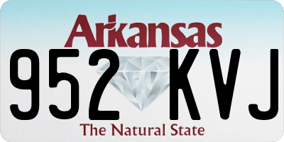 AR license plate 952KVJ