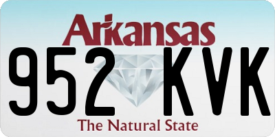 AR license plate 952KVK