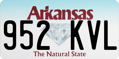 AR license plate 952KVL