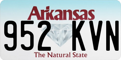 AR license plate 952KVN