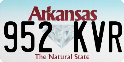 AR license plate 952KVR