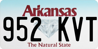 AR license plate 952KVT