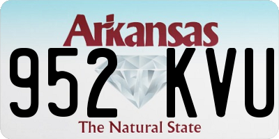 AR license plate 952KVU