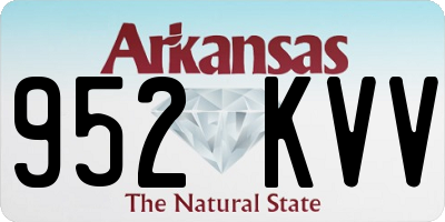 AR license plate 952KVV