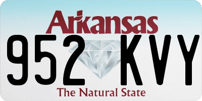 AR license plate 952KVY