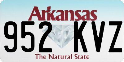 AR license plate 952KVZ