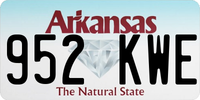 AR license plate 952KWE