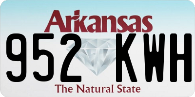 AR license plate 952KWH
