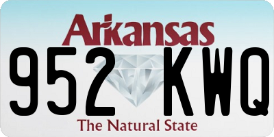 AR license plate 952KWQ