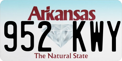 AR license plate 952KWY