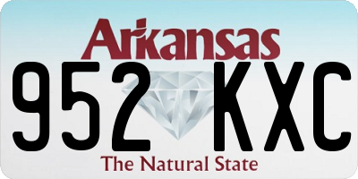 AR license plate 952KXC