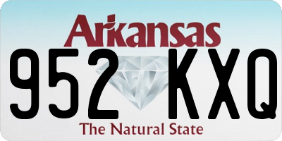 AR license plate 952KXQ