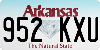 AR license plate 952KXU