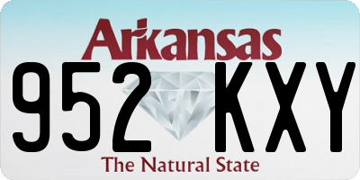 AR license plate 952KXY