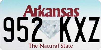 AR license plate 952KXZ