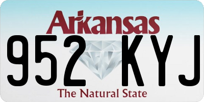 AR license plate 952KYJ