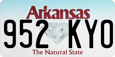 AR license plate 952KYO