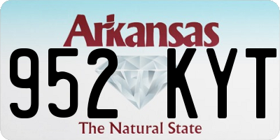 AR license plate 952KYT