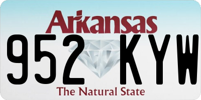 AR license plate 952KYW