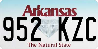 AR license plate 952KZC