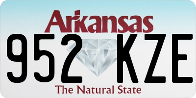 AR license plate 952KZE