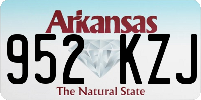 AR license plate 952KZJ