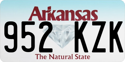 AR license plate 952KZK