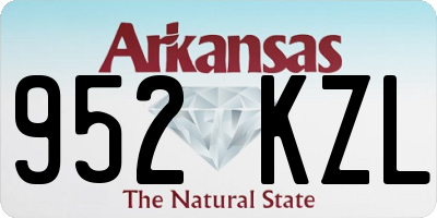 AR license plate 952KZL