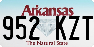 AR license plate 952KZT