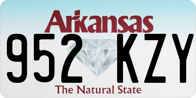 AR license plate 952KZY