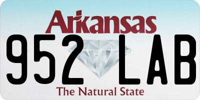 AR license plate 952LAB