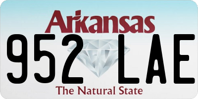 AR license plate 952LAE