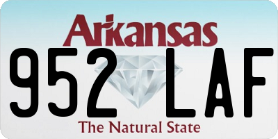 AR license plate 952LAF