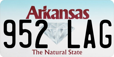 AR license plate 952LAG