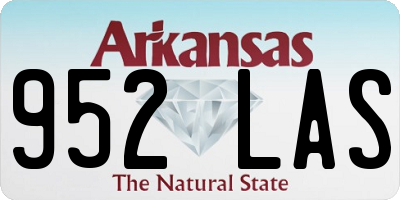 AR license plate 952LAS
