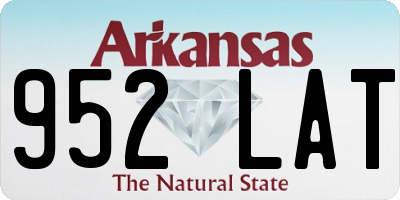 AR license plate 952LAT