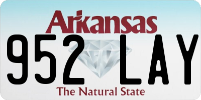AR license plate 952LAY
